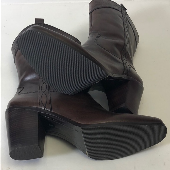 Antonio Melani Leather Dark Brown Boots 9.5M New with deffect - Picture 6 of 16